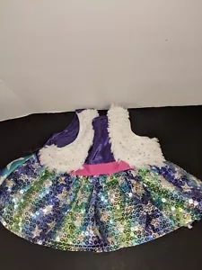 Build-A-Bear Sleeveless Rainbow Sequin Stars Dress for Stuffed Animals - Picture 1 of 3