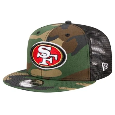 Gorra de camionero ajustable New Era San Francisco 49ers camuflada 9FIFTY Snapback Foto 1 de 4