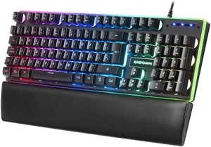 TECLADO MARS GAMING MK320 - H-Mech RGB - REPOSAMUÑECAS - ESPAÑOL - NUEVO - Imagen 1 de 7