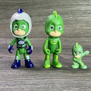 PJ Masks Gekko Gekko Casco Gekko Mini Action Figure Lotto di 3 Disney Just Play - Foto 1 di 10