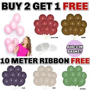 5"10" Retro Balloons Latex Vintage 50X Ballon Wedding Anniversary Birthday Decor - Picture 1 of 17