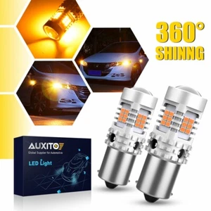 CANBUS BAU15S Amber LED Front Turn Signal Light PY21W for Audi S6 2009-2011 2X - Foto 1 di 10