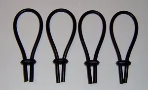 4 Schlingenelektroden aus Silikon TENS EMS ESTIM E-STIM EPLAY EROSTEK Reizstrom - Bild 1 von 1