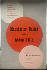 Manchester United v Aston Villa Charity Shield 22nd October 1957