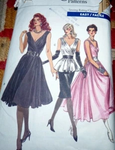 *LOVELY VTG DRESS TOP SKIRT VOGUE Sewing Pattern 12/34 - Bild 1 von 1