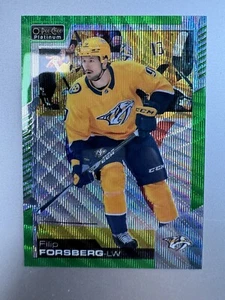 Filip Forsberg 2020-21 OPC Platinum Emerald Surge /10 Nashville Predators - Picture 1 of 6