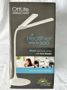 Wellness Series Pivot Table Lamp with Dual Shades (Includes LED Light Bulb) - Picture 1 of 6