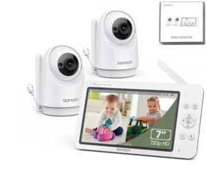 Bonoch MegaView Monitor de Bebé con 2 Cámaras, 7" 720P HD Pantalla Dividida Baby Monito - Imagen 1 de 1