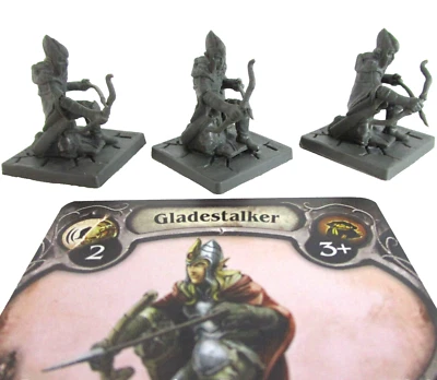 League Of Infamy 3x GLADESTALKER Minis & Card NEW!! - Image 1 of 4