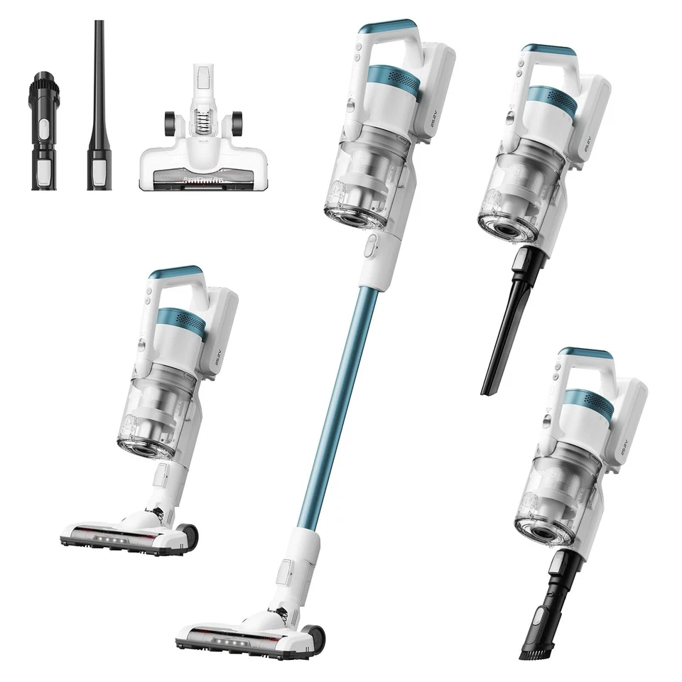 RapidClean Pro NEC280TL Cordless Stick Vacuum Cleaner – Lightweight 5.3 lbs ...