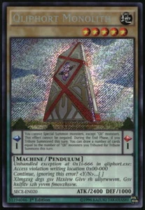 Yu-Gi-Oh! - Secrets of Eternity Qliphort Monolith 2015 SECE-EN020 1st Edition - Picture 1 of 2