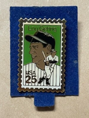 Lou Gehrig ~ 美国邮政纪念棒球邮票翻领别针 — 第 1/3 张图片