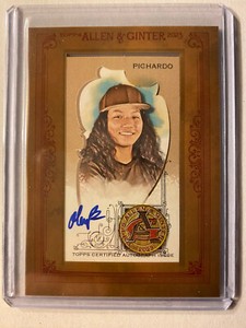 2023 Topps Allen & Ginter Olivia Pichardo Mini Framed Auto Autograph Brown Univ.
