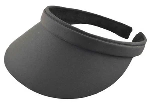 G Nylon/Cotton Twill Clip-on Visor Black, White and Navy Blue - Bild 1 von 3