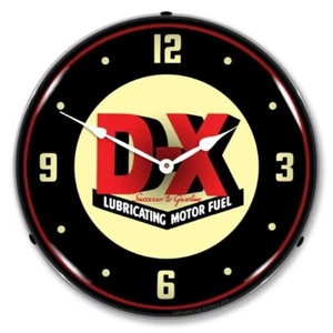 Diamond D-X DX Tankstelle Mann Höhle Hintergrundbeleuchtung LED beleuchtet Wanduhr - Bild 1 von 4