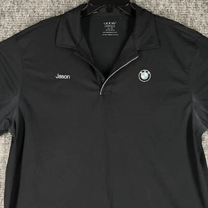 BMW Employee Polo XL Mens Oobe Uniform Casual Shirt Rugby Short-sleeve Black - Picture 1 of 9