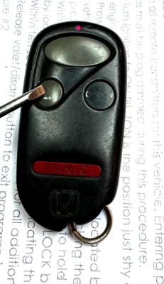 OEM entrada remota sin llave 1997 Honda Prelude coche llavero coche control transmisor Foto 1 de 4