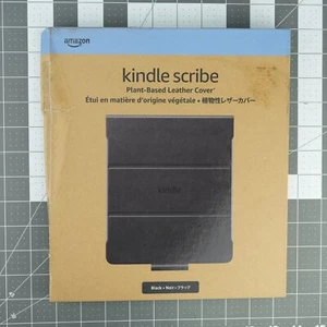 Amazon pflanzliche Leder Folio Hülle für Kindle Scribe schwarz (NEU/VERPACKUNG BESCHÄDIGT) - Bild 1 von 5
