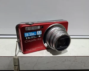 Ricoh Caplio R6 Digital Camera Red 7.2MP 7.1x Optical Wide Zoom With Charger - Picture 1 of 18
