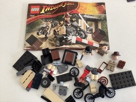 LEGO INDIANA JONES | MOTORCYCLE CHASE | 7620 | 2008 | 95% Complete | Excellent