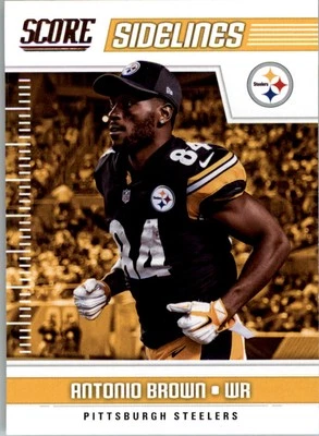 2018 Score Sidelines #8 Antonio Brown - FB - Image 1 of 2