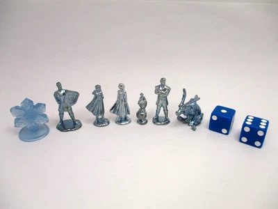 Disney Frozen II Monopoly Piezas 6 Fichas de Personaje de Metal 2 Dados Copo de Nieve Foto 1 de 4