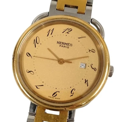 Relojes HERMES Arceau Fecha Cuarzo Damas Genuinos / C549 Foto 1 de 4
