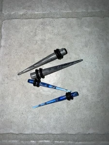 Acrylic Tapered Ear Gauges Expanders With O Rings - Picture 1 of 1