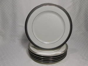 6er Set Mikasa Palatial Platinum Speiseteller L3235, Fine China - Bild 1 von 12