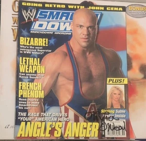 WWE Smackdown Magazin Oktober 2004 Kurt Angle John Cena ohne Poster Vintage Y2K - Bild 1 von 10