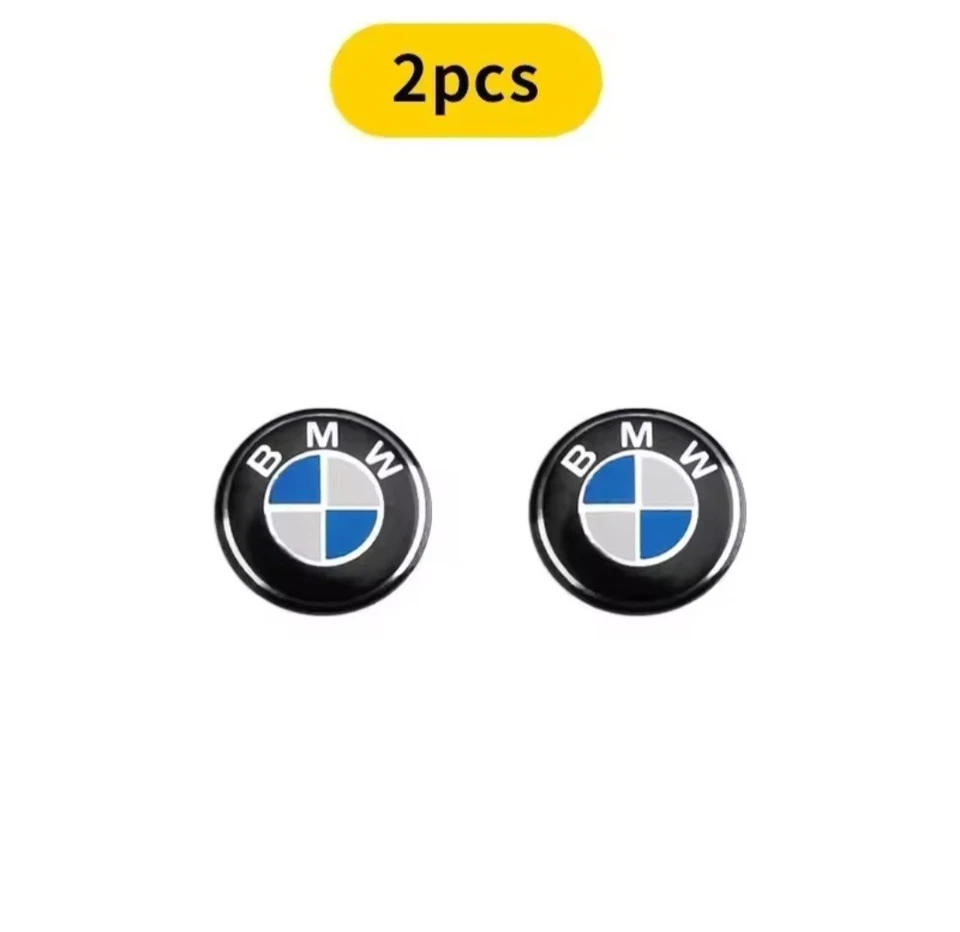 2X Replacement remote Key fob Badge 3D Emblem Sticker Decal BMW 11mm Genuine - Image 1 of 4