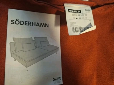 Ikea SÖDERHAMN Bezug Sitzelement 3, Tonerud rotAusstellungsstück 405.673.31 - Bild 1 von 2