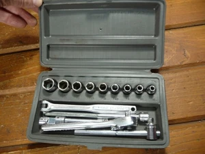 Vintage Craftsman 1/4" Socket Wrench Set USA in Case - Picture 1 of 9