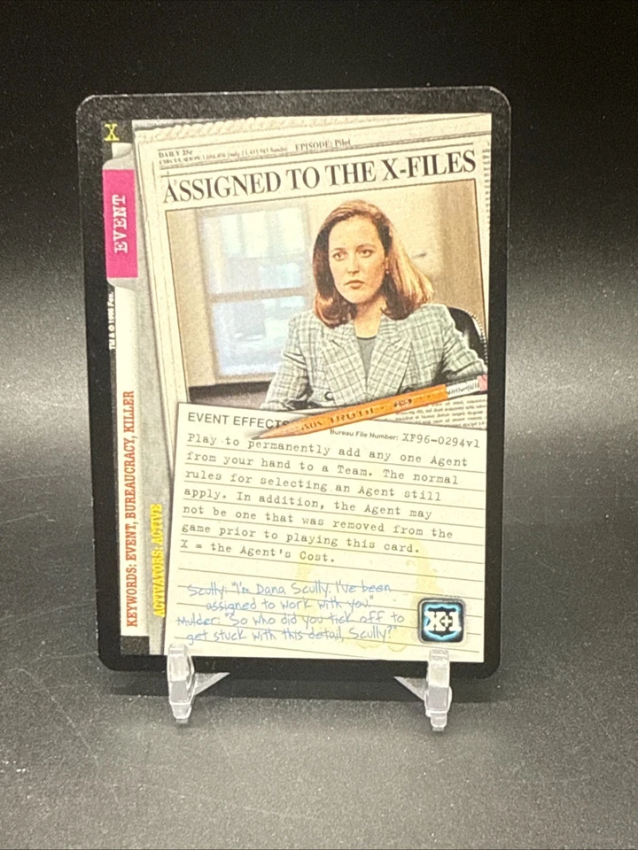 1996 X-Files CCG Assigned to the X-Files - Image 1 of 2