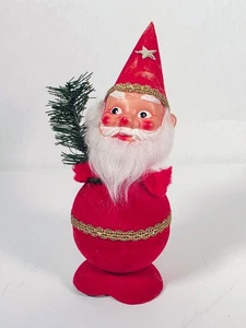 Santa Bobblehead Candy Container • Christmas • West German • 10" • Plastic Head - Picture 1 of 15