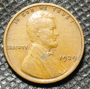 1929 Lincoln Wheat Cent With Lamination Error - Picture 1 of 7