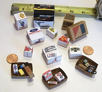 Гаражная диорама 1/24, 1/32 коробки для основных деталей/поставок для вашего дисплея No4 - Изображение 1 из 4