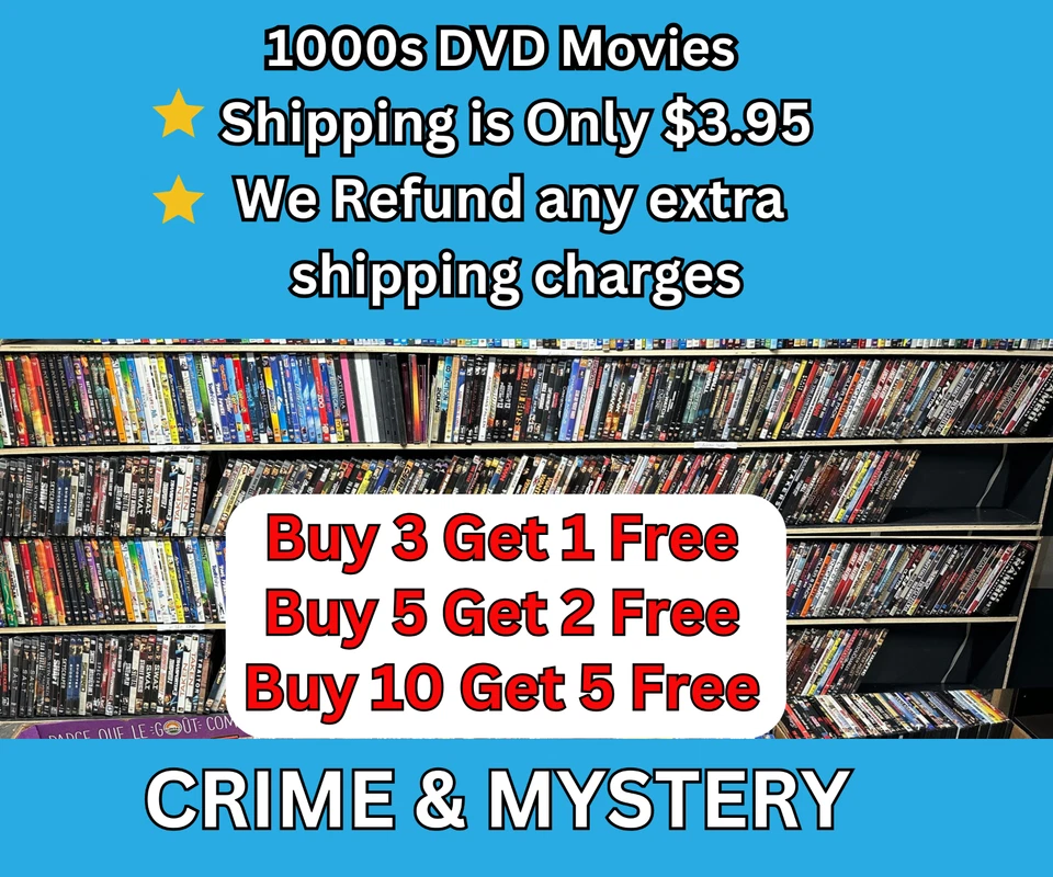 Фильмы на DVD Crime&Mystery выберите 2,99 комбинированная доставка БЕСПЛАТНЫЕ DVDS с покупкой - Изображение 1 из 1