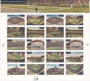 2001 US Scott #3510 - 3519 34c - Legendary Playing Fields Sheet of 20 MNH - Bild 1 von 1