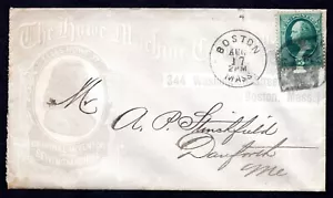US 1880s ADVERTISING ELIAS HOWE INVENTOR OF THE HOWE SEWING MACHINE BOSTON MASS. - Picture 1 of 2