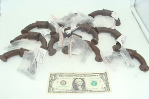 Lot of 10 Rustic Pull Grab Door Handle Bar Antique Rustic Cast Iron With Screws - Picture 1 of 2