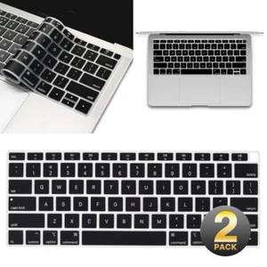 2pcs Black Waterproof Keyboard Cover for 2018 MacBook Air 13'' A1932 - Picture 1 of 7
