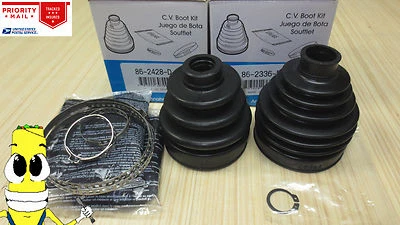 Front Inner & Outer CV Axle Boot Kit for Subaru Impreza 2008-2014 WRX - Imagem 1 de 2