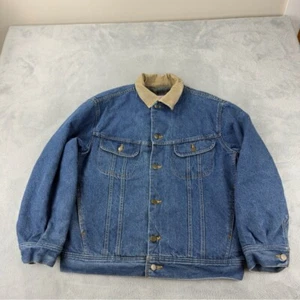 VTG Canyon Creek Storm Rider Blanket Lined Denim Trucker Jacket Men's Sz Medium - Bild 1 von 12