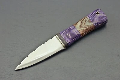 8 inches Celtic Scottish Dirk SGIAN DUBH DAGGER Bone Handle Knife. - Image 1 of 4