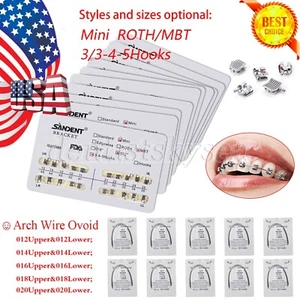 10Packs Orthodontic Dental Arch Wire Niti Round U/L / Brackets Braces MBT/Roth - Picture 1 of 35