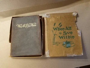 WHEN ALL IS SUN WITHIN Fröhliche Gedanken in Prosa & Vers, 1913 Geschenkbuch in Box - Bild 1 von 4
