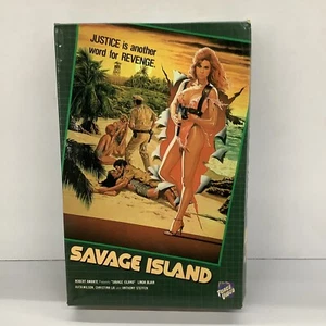 Savage Island (1985 BETA) NOT VHS—Force Video *Big Box* Lighting Video *RARE* - Picture 1 of 12