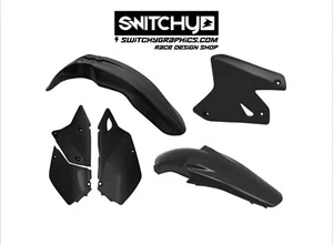 RTECH KIT PLASTICHE NERO SUZUKI DRZ 400 E 2000-2009 - Imagen 1 de 3