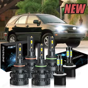 For 2000-2003 Lexus RX300 Base Sport Utility 4Door LED Headlight Fog Light Bulbs - Foto 1 di 22